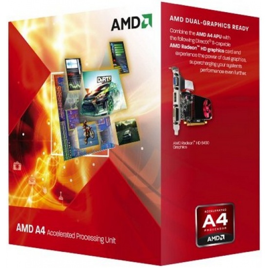AMD A4-5300 3.4GHz FM2 Desktop Processor Boxed Image