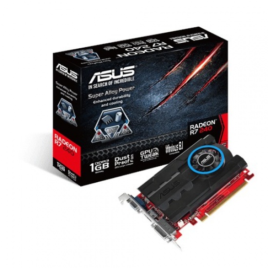 ASUS R7240-1GD3 Radeon R7 240 1GB GDDR3 Graphics Card Image