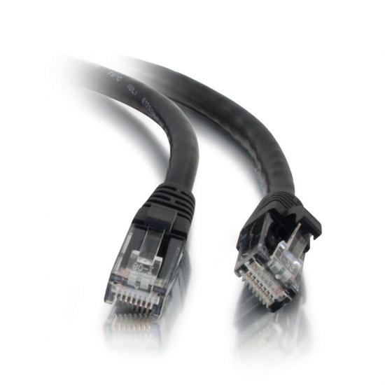 C2G Cat5e Snagless Booted Unshielded (UTP) Network Patch Cable 0.5 Meters Black Image