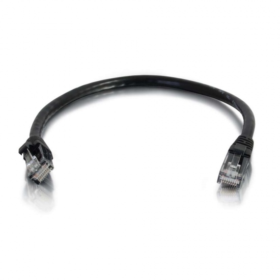 C2G Cat6 Booted Unshielded 9ft Network Patch Cable - Black Image