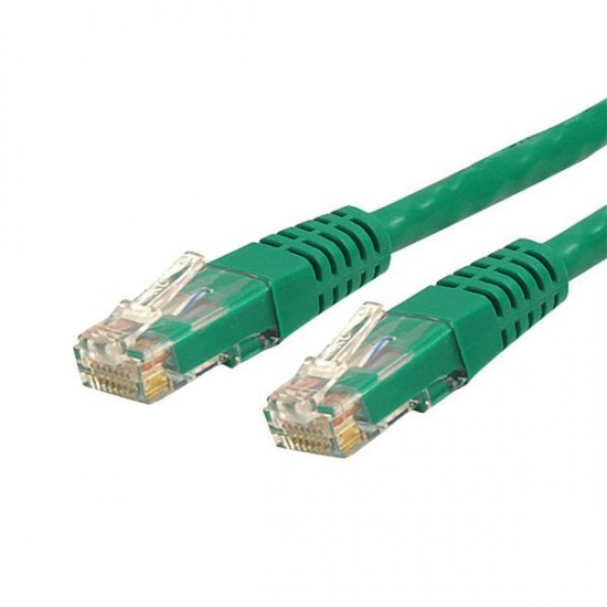 StarTech Cat6 10ft Molded Patch Cable Cord - Green Image