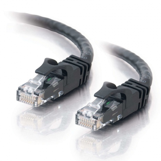 C2G Cat6 2ft Snagless Unshielded Network Patch Ethernet Cable - Black Image