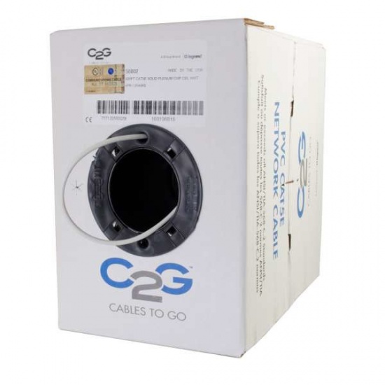 C2G Cat5e 500ft Unshielded Networking Cable - Grey Image