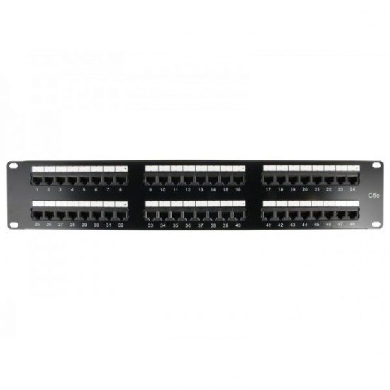 Unirise 48-Port Cat5e 2U 110 Type Patch Panel Image