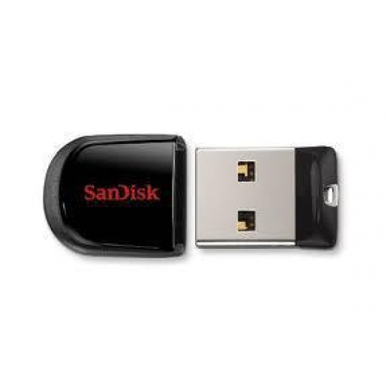 16GB Sandisk Cruzer Fit Encryption USB2.0 Flash Drive Type A - Black Image