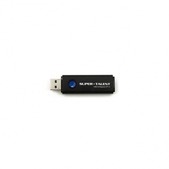 32GB Super Talent Express ST1-2 USB 3.0 Flash Drive Black Image
