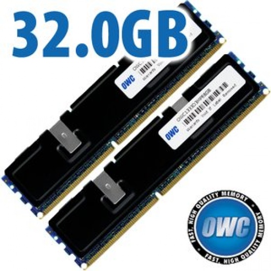 Kit RAM OWC 32 Go (2x16 Go) DDR3 PC3-10666 1333 MHz ECC – Serveur/Station