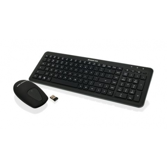 IOGEAR Wireless Keyboard and Touch Mouse Combo 2.4GHz Black - US Layout Image