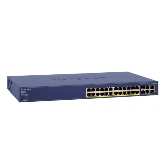 Netgear 24-Port Managed Network Switch (10/100) - Blue Image