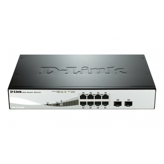 D-Link 8-Port L2 Managed Ethernet Switch (10/100/1000) - Black Image