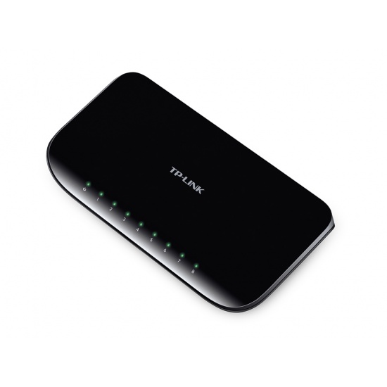 TP-Link 8-Port Gigabit Desktop Unmanaged Switch (10/100/1000) - Black Image