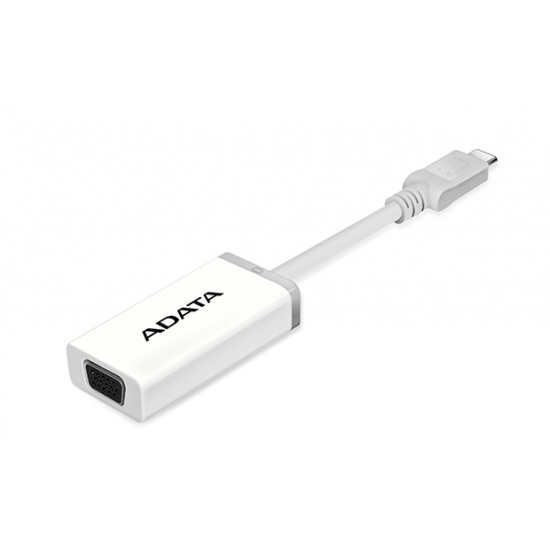 AData USB-C to VGA Adapter - White Image