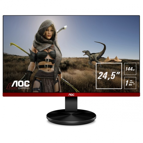 AOC 24.5-Inch Full HD TN/WLED Gaming Monitor 1920 x 1080 - Black/Red - G2590FX  Image