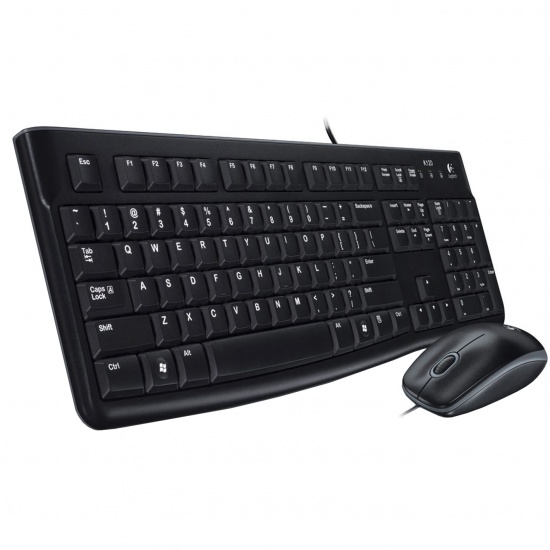 Logitech Desktop Keyboard and Mouse Combo MK120 - Italian Layout Image