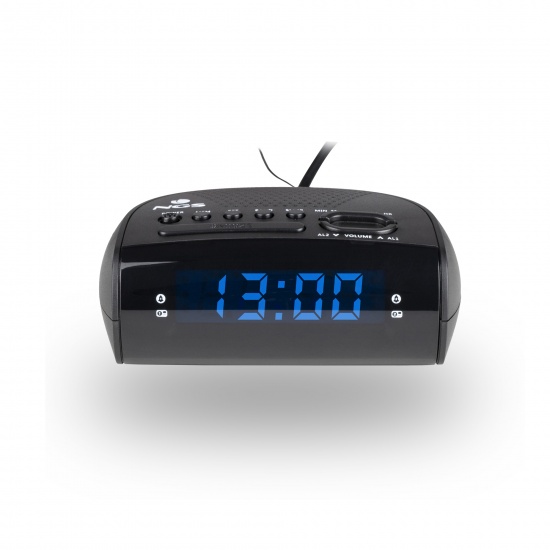 NGS Sunrise Hit Alarm Clock  - FM Clock Radio with Blue Led Display Image