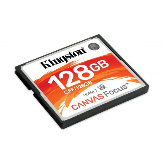 128GB Kingston Canvas Focus CompactFlash Memory Card Image