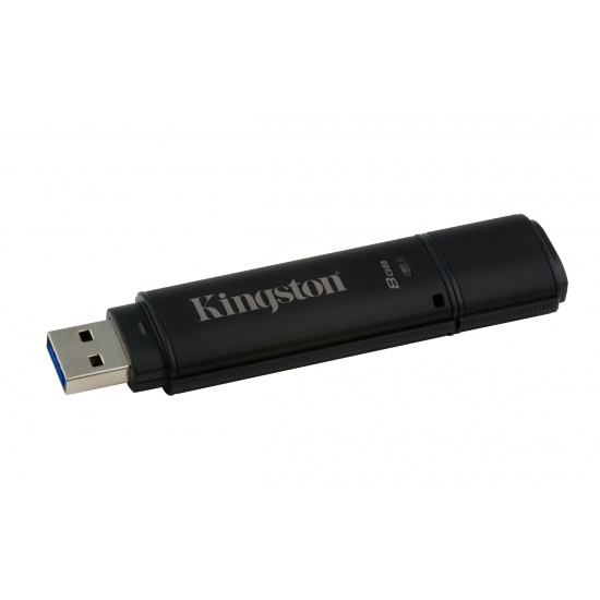 8GB Kingston DataTraveler 4000 G2 Encrypted USB 3.0 Flash Drive - Black Image