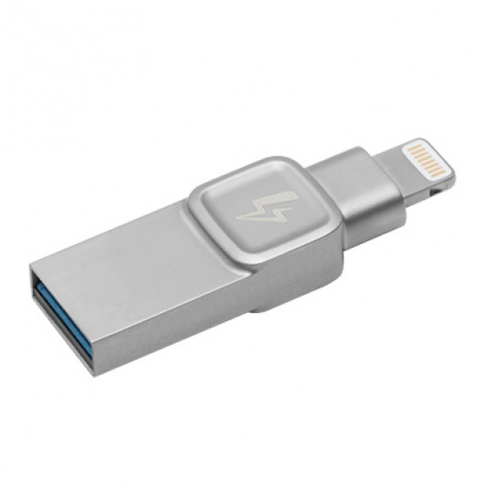 128GB Kingston DataTraveler Bolt Duo USB 3.0 Flash Drive - Silver Image