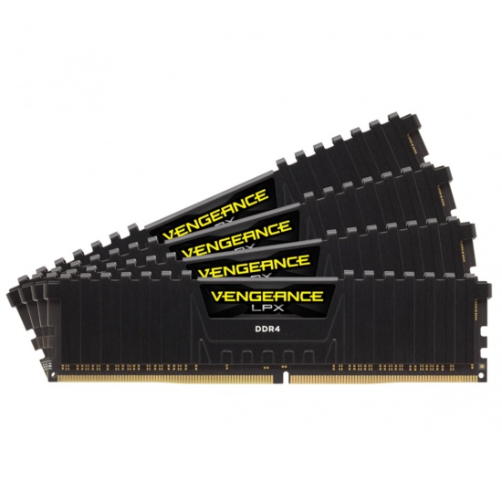 32GB Corsair Vengeance LPX DDR4 4266MHz PC4-34100 CL19 Quad Channel Kit (4x 8GB) Black Image