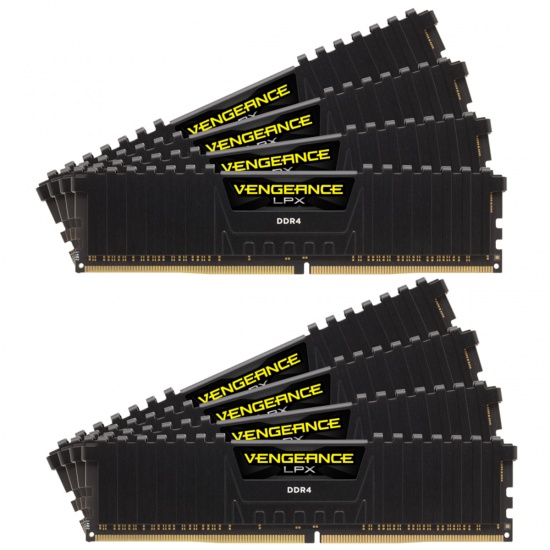 128GB Corsair Vengeance LPX DDR4 3600MHz PC4-28800 CL18 Octuple Channel Kit (8x 16GB) Black Image