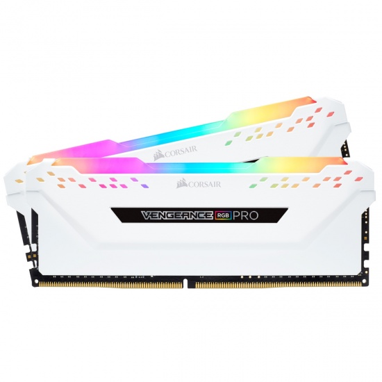 16GB Corsair Vengeance RGB Pro DDR4 3200MHz PC4-25600 CL16 Dual Channel Kit (2x 8GB) White Image