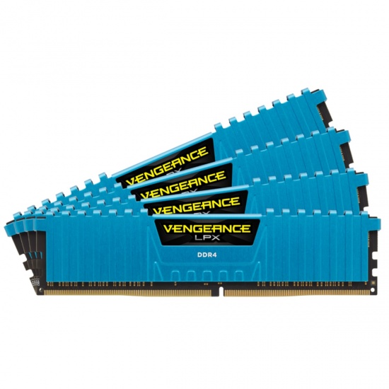 16GB Corsair Vengeance LPX DDR4 2133MHz PC4-17000 CL13 Quad Channel Kit (4x 4GB) Blue Image