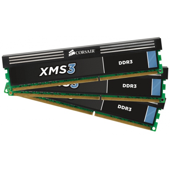 12GB Corsair XMS3 DDR3 1333MHz PC3-10600 CL9 Triple Channel Kit (3x 4GB) Image