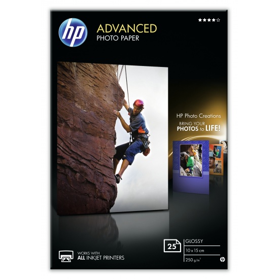 HP Glossy 4x6 Advanced Photo Paper - 25 sheets Image