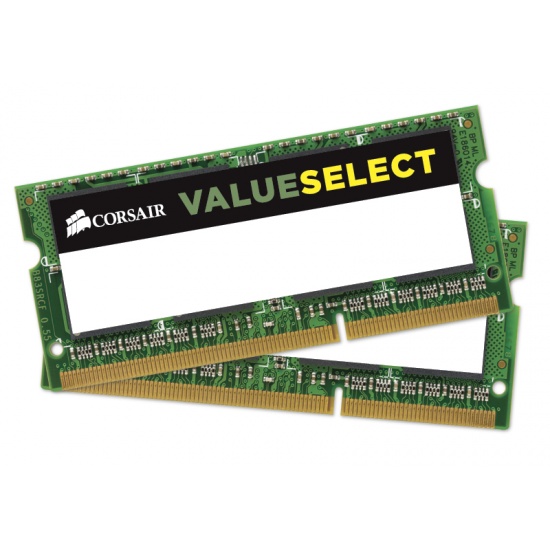 16GB Corsair Value Select DDR3 SO-DIMM 1600MHz CL11 Dual Channel Laptop Kit (2x 8GB) Image