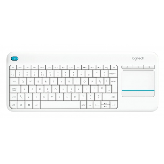 Logitech K400 Plus Wireless Touch Keyboard - French Layout - White Image