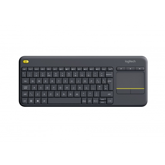 Logitech K400 Plus Wireless Touch Keyboard - Italian Layout - Black Image