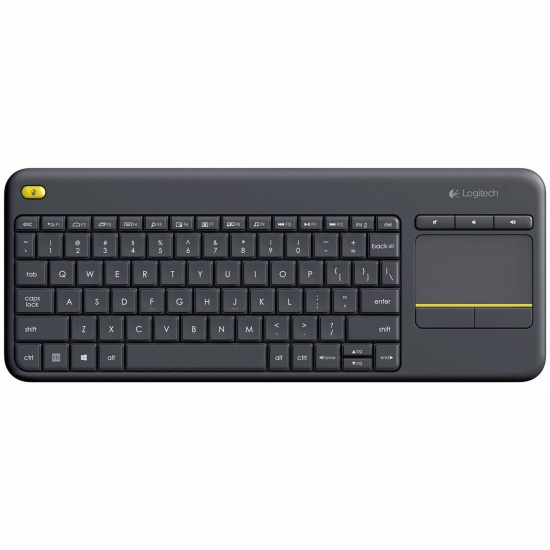 Logitech K400 Plus Wireless Touch Keyboard - Spanish Layout - Black Image