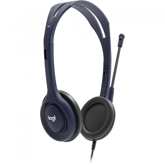 Logitech Wired Audio Jack Education Headset - 5 Pack - Blue Image