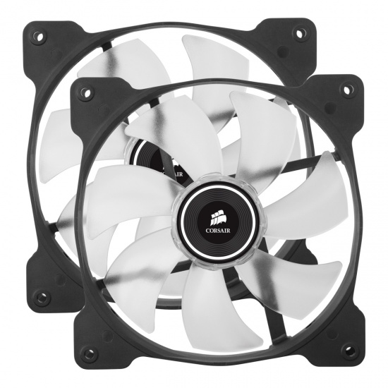 Corsair SP140 Air Series High Static LED 140mm Computer Case Fans - Dual Pack - White Image
