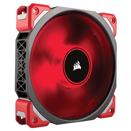 Corsair ML120 Pro PWM LED 120mm Premium Magnetic Levitation Computer Case Fan - Red Image