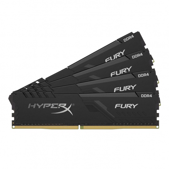 32GB Kingston HyperX Fury DDR4 3000MHz PC4-24000 CL15 Quad Channel Kit (4x 8GB) Image
