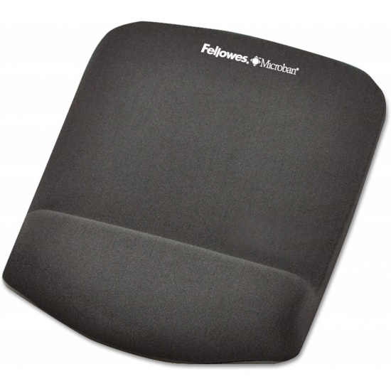 Fellowes PlushTouch Mouse Pad w/Wrist Rest - Grey Image