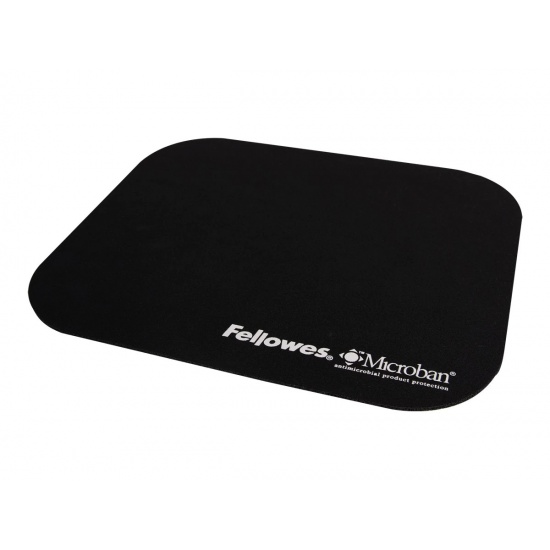 Fellowes Microban Mouse Pad - Black Image