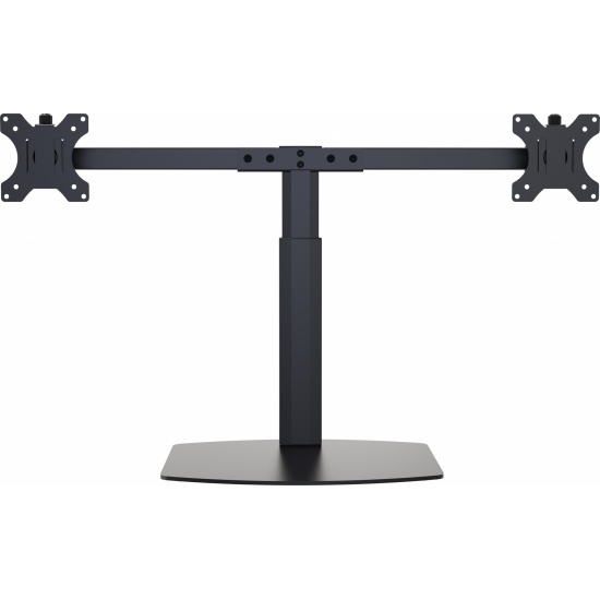 Vision Flat-Panel Dual Gas Desk Stand - Up to 27-inch - Black Image