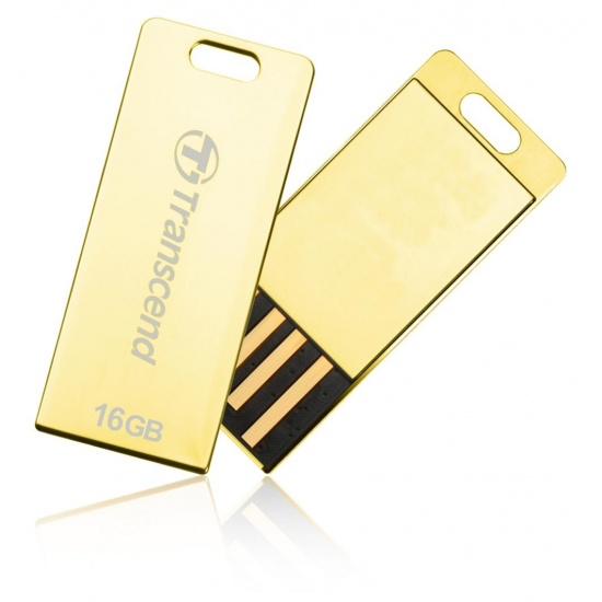 16GB Transcend JetFlash T3G USB2.0 Flash Drive Gold Edition Image