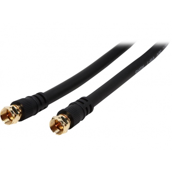 C2G 25ft 75-Ohm Value Series F-Type RG6 Coaxial Cable Image