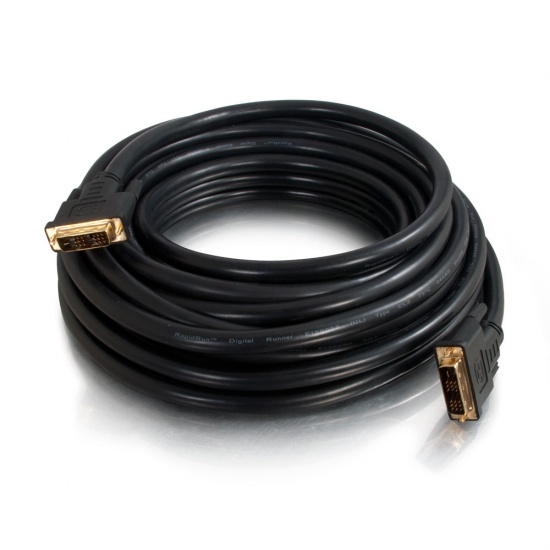 C2G 75ft Pro Series Single Link DVI-D Digital Video Cable - Black Image