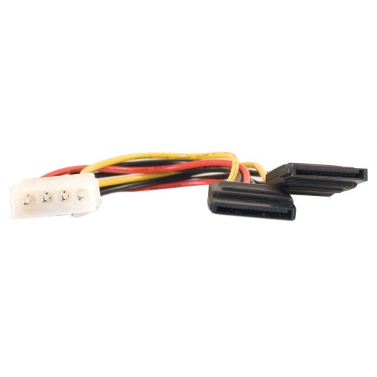 C2G 0.5ft SATA to Molex (LP4) Dual Power Splitter Cable Image