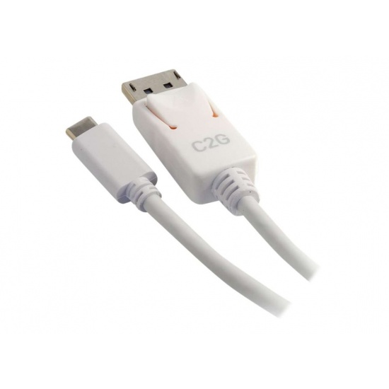 C2G 9ft USB-C to DisplayPort Adapter Cable - White Image
