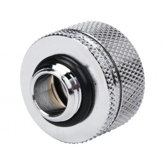 Thermaltake Pacific G1/4 16mm OD PETG Compression Cooling Fitting - Chrome Image