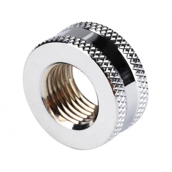 Thermaltake Pacific G1/4 10mm Female to Female Extender Cooling Fitting - Chrome Image
