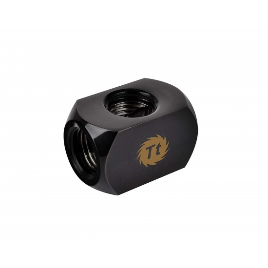 Thermaltake Pacific G1/4 4-way Adapter Block Cooling Fitting - Black Image