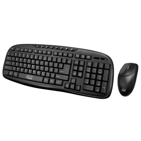Adesso Wireless Optical Keyboard and Mouse Combo - US English Layout Image