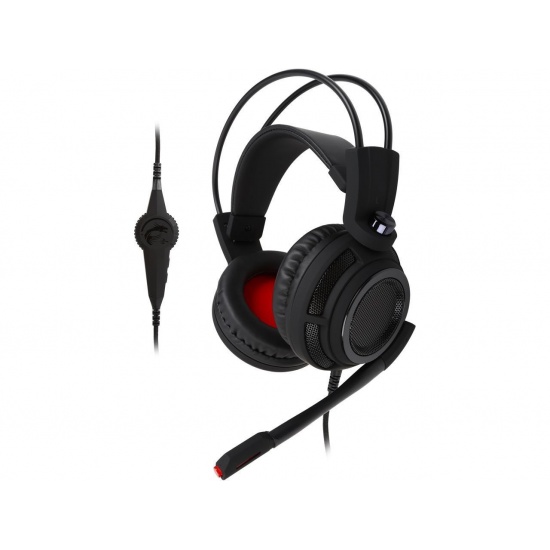 MSI DS 502 Wired Gaming Headset w/Microphone - Red Image