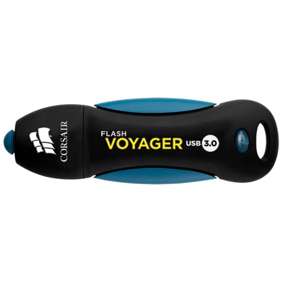 256GB Corsair Flash Voyager USB3.0 Flash Drive - Black, Blue Image